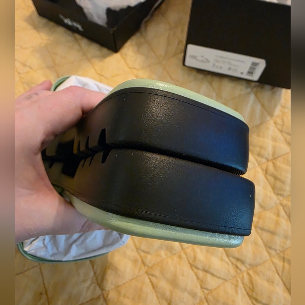 New In Box Coach Florence Leather Slides β Pale Pistachio Size 9.5B - Picture 10 of 13